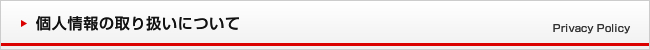 個人情報の取り扱いについて Privacy Policy